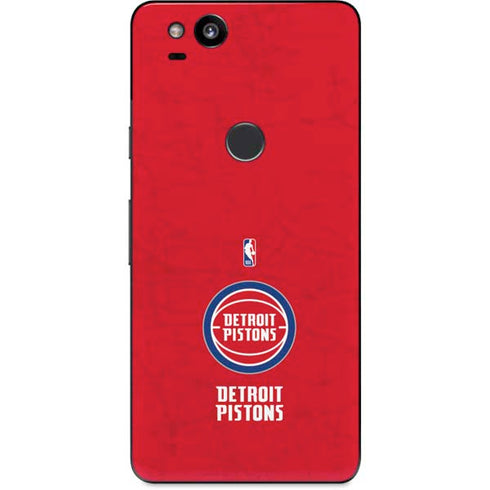 NBA Detroit Pistons Distressed Google Pixel 2 Skin